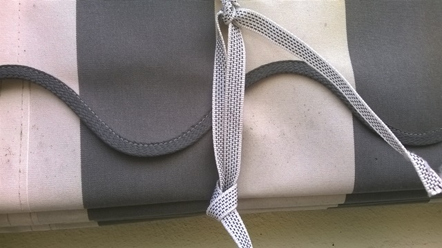 markies vastbinden alvorens het koord of touw vervangen / vernieuwen